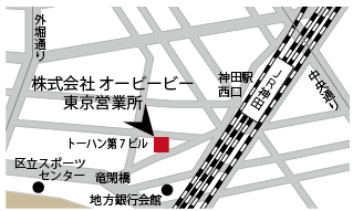 東京営業所簡易地図